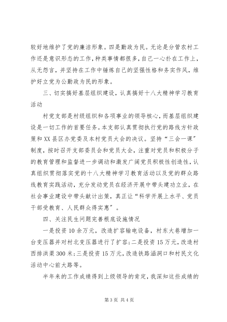 2023年度书记个人述职述廉报告第一书记述职述廉报告.docx_第3页