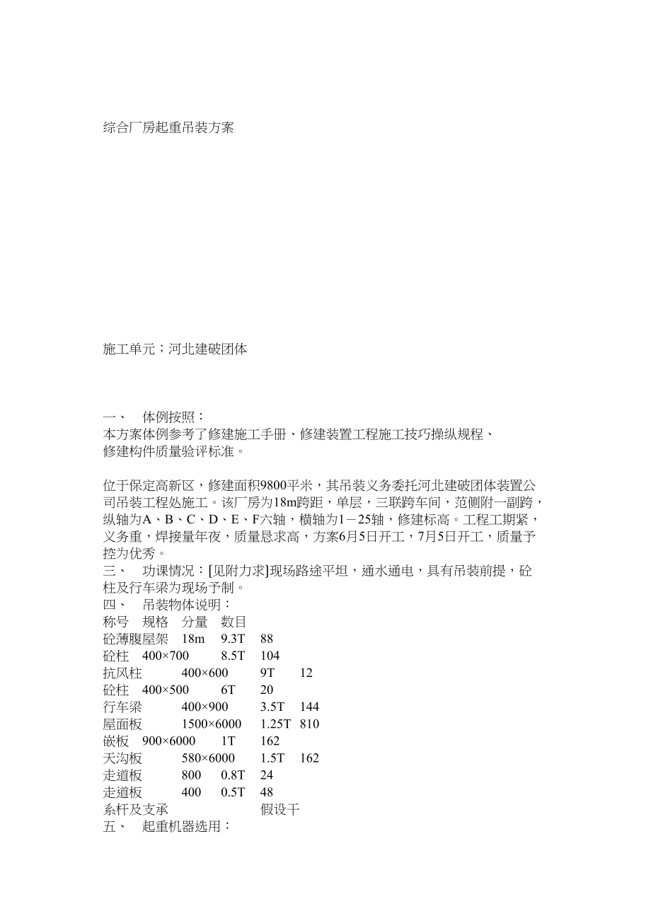 2023年建筑行业起重吊桩方案示例.docx_第1页