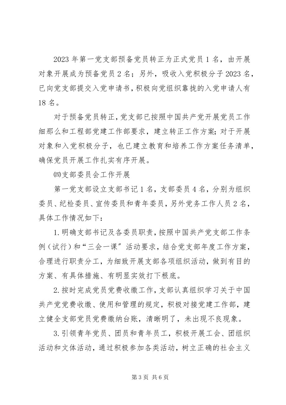 2023年项目部一支部书记述职报告.docx_第3页