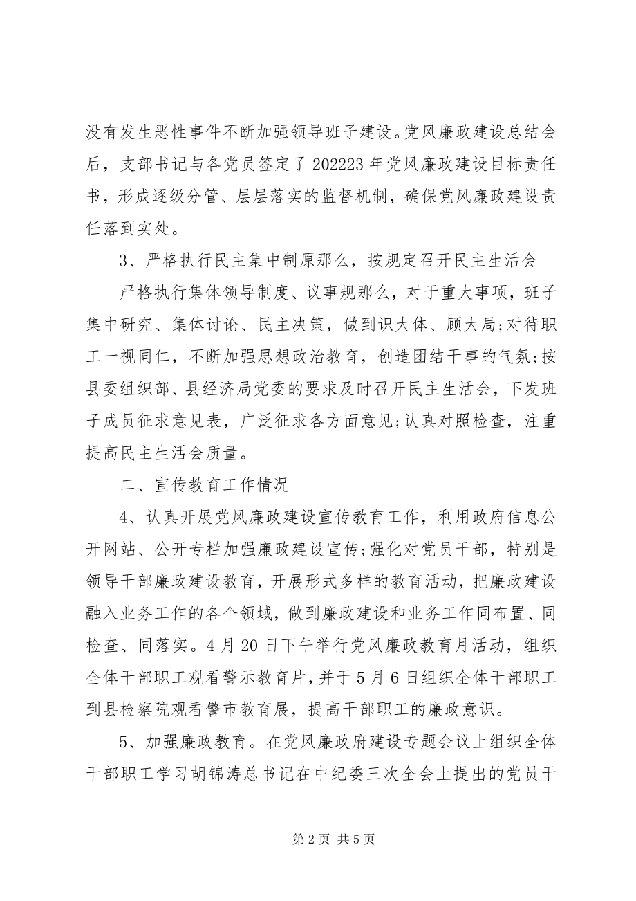 2023年工业园区党风廉政工作自查报告.docx_第2页