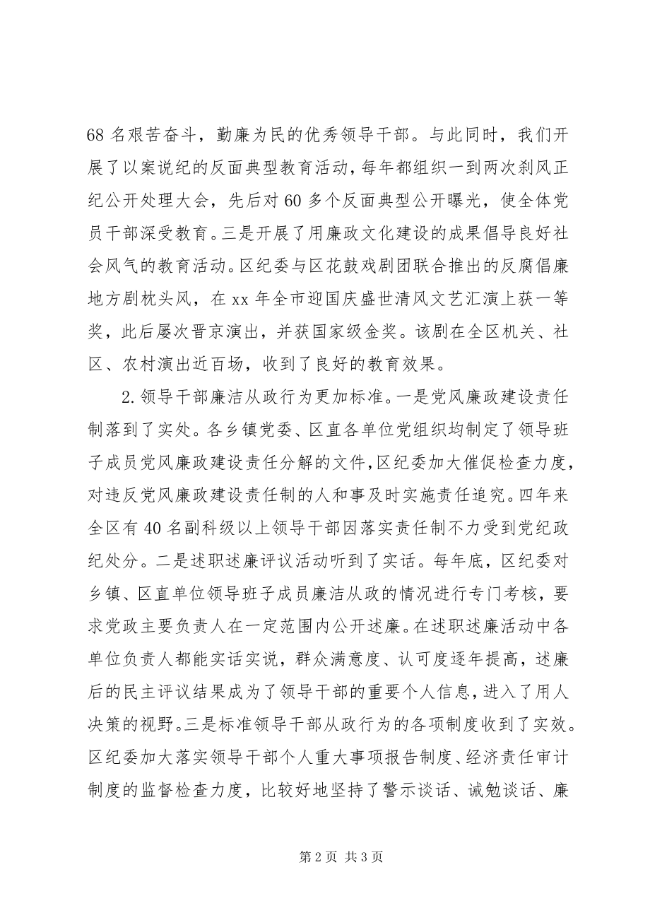 2023年区纪委四年届满工作报告.docx_第2页