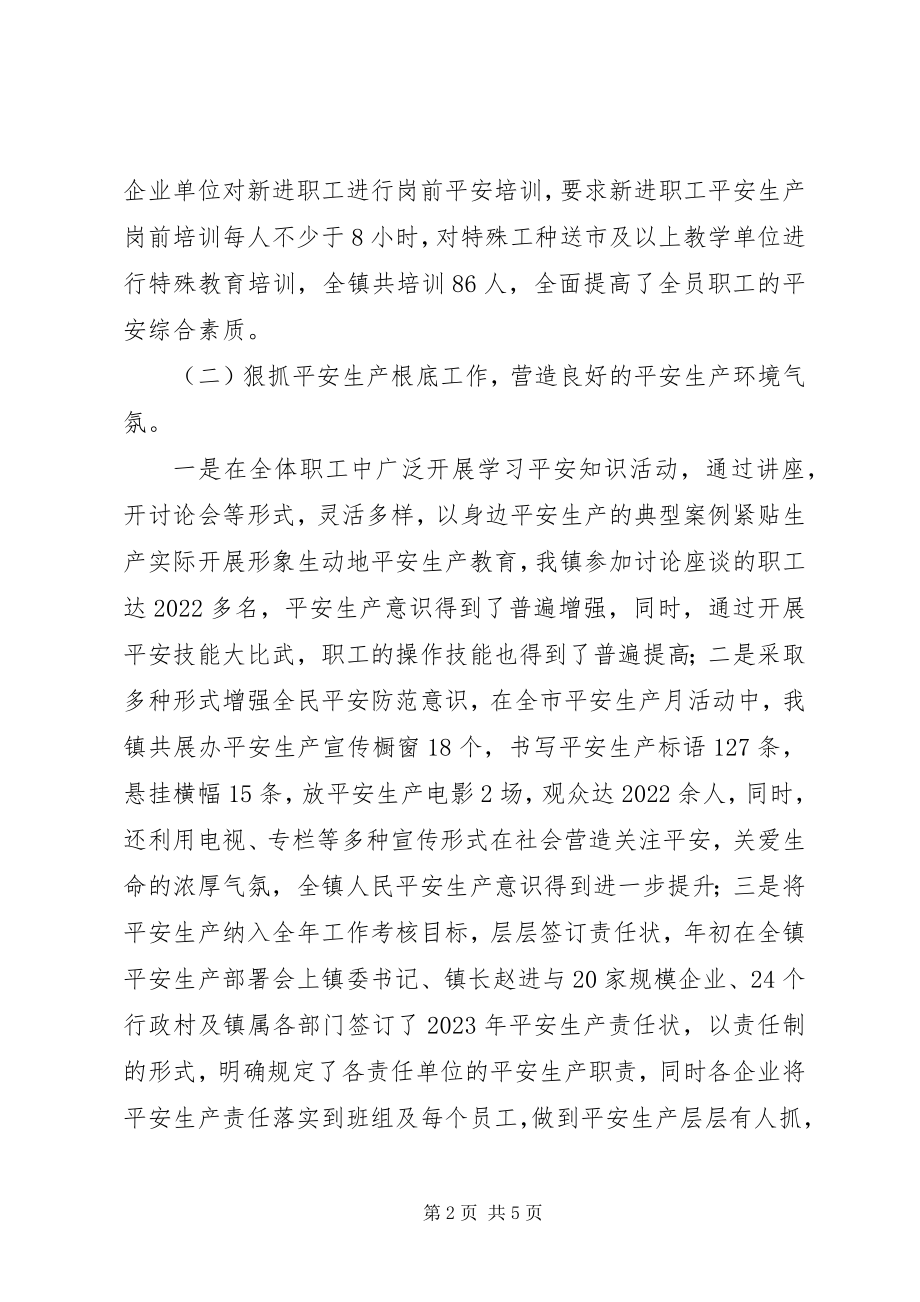 2023年镇委副书记镇长安全生产述职报告.docx_第2页