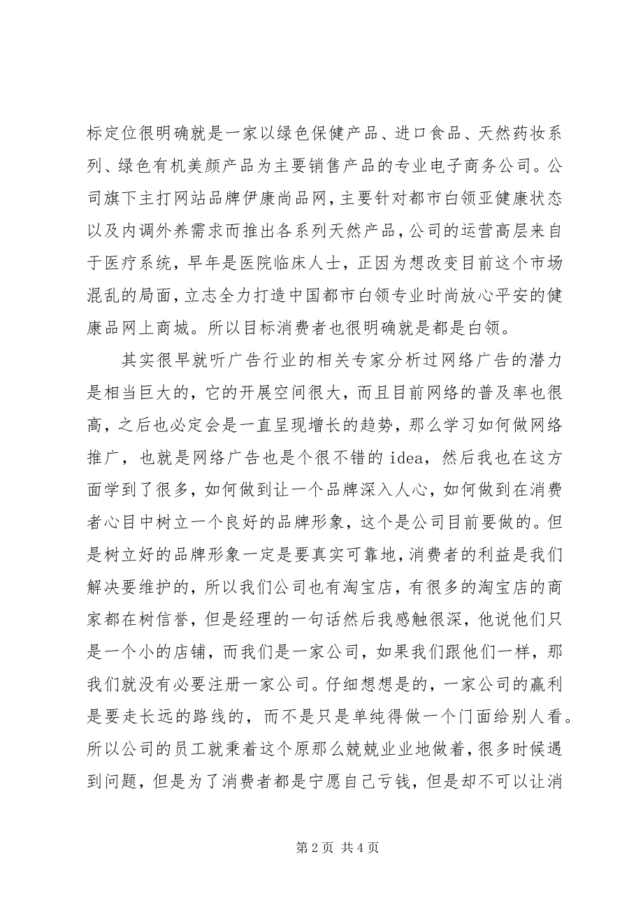 2023年广告策划公司社会实践报告.docx_第2页