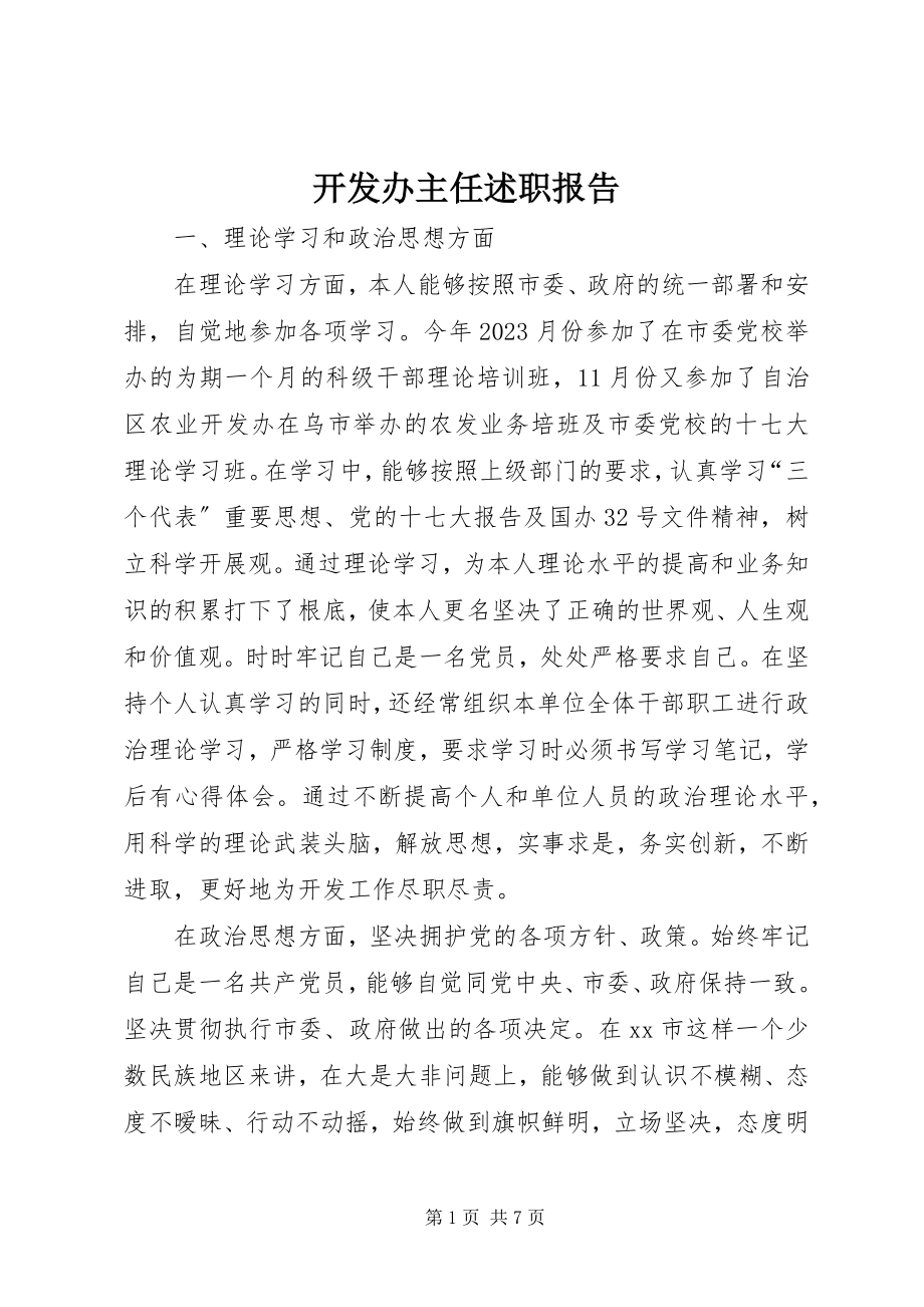 2023年开发办主任述职报告.docx_第1页