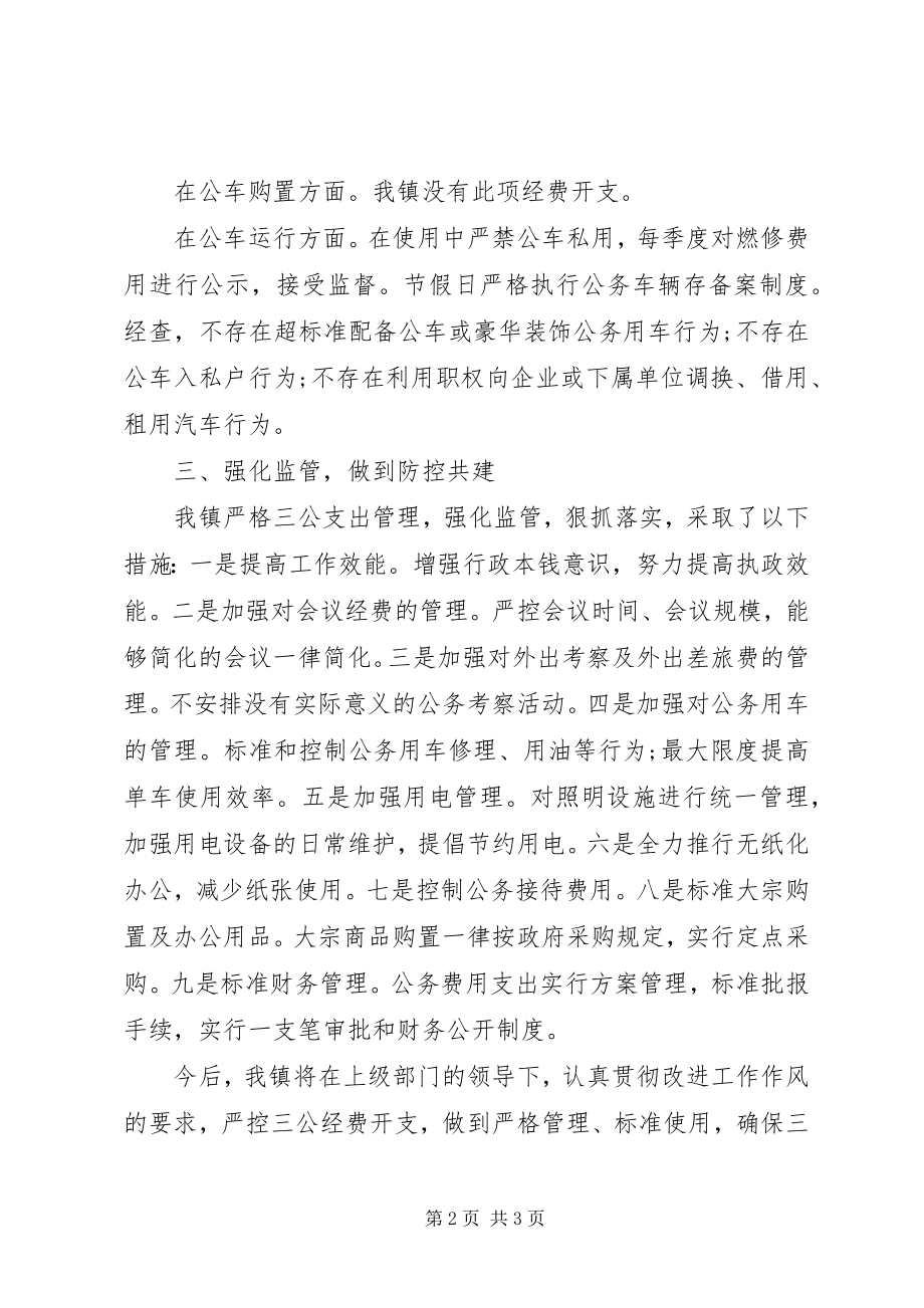 2023年镇三公经费自查报告.docx_第2页