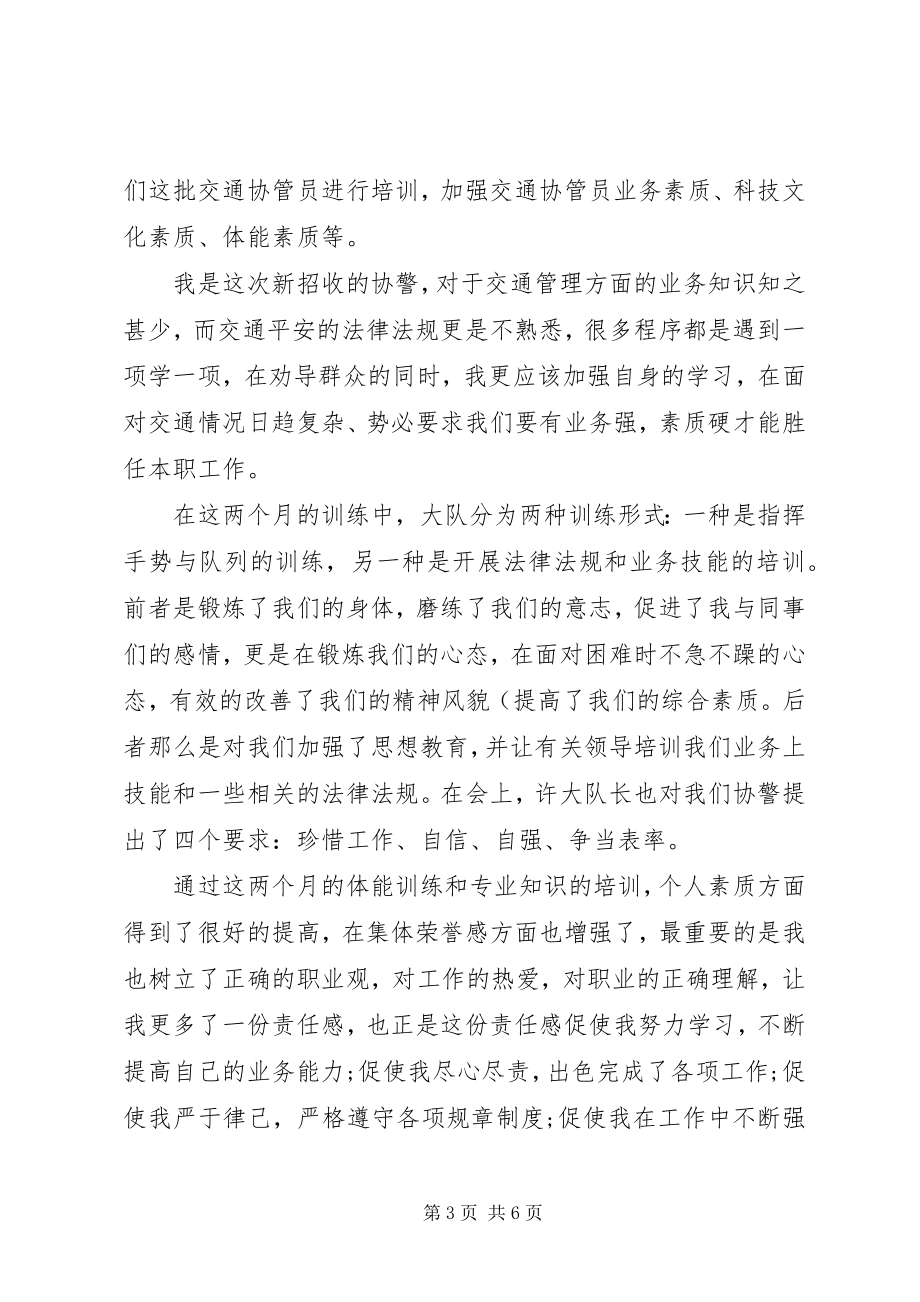 2023年协警年度个人工作总结报告.docx_第3页