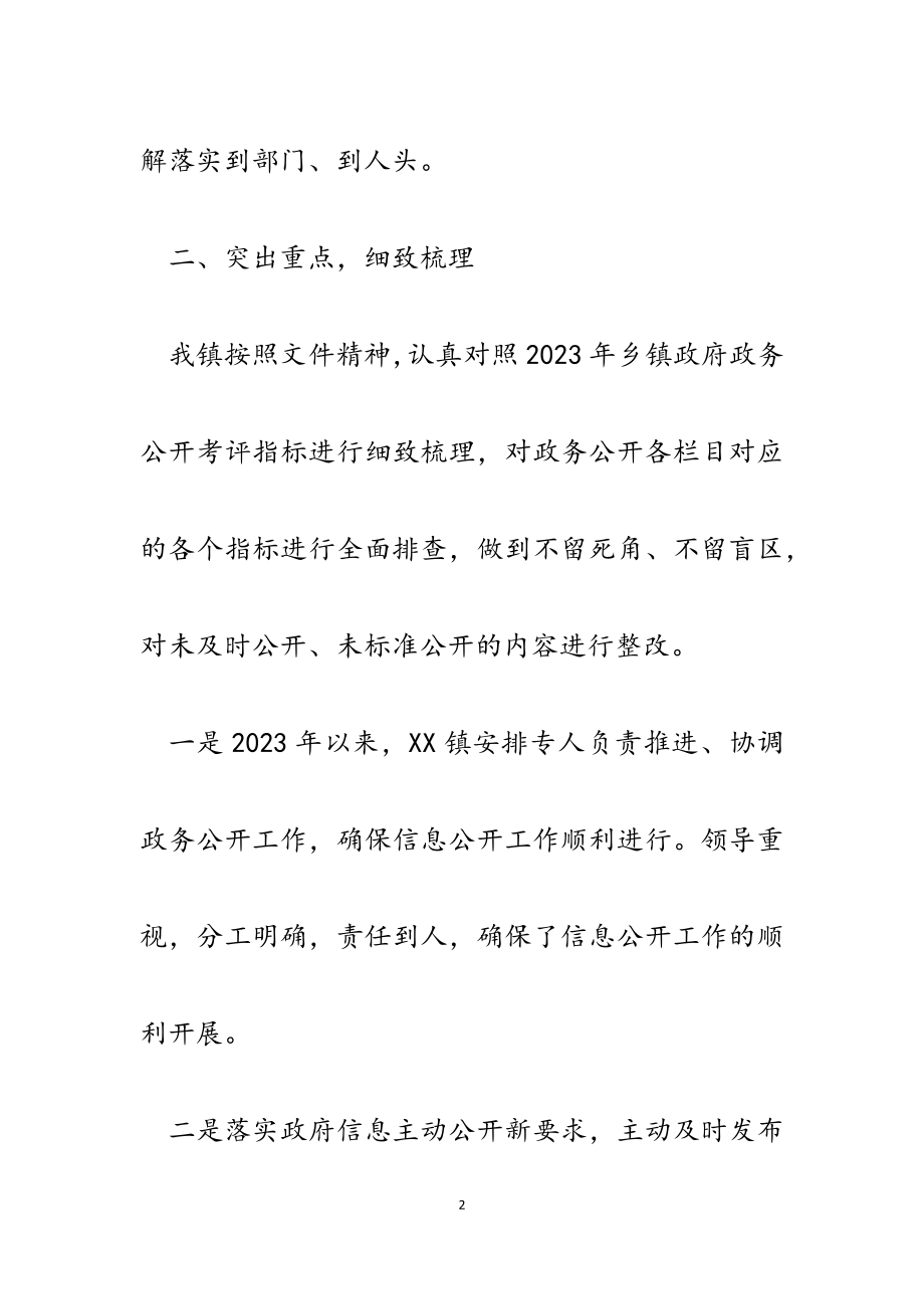 乡镇2023年政务公开自查报告.docx_第2页