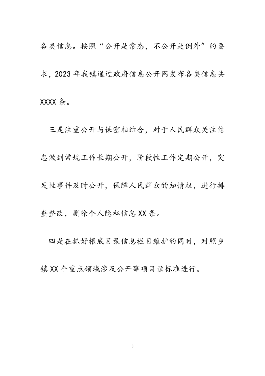 乡镇2023年政务公开自查报告.docx_第3页