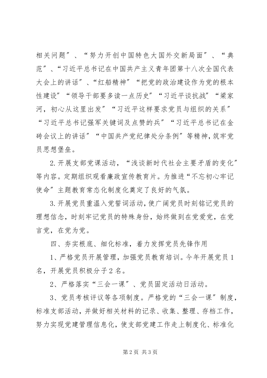 2023年支部书记履行职责情况述职报告.docx_第2页