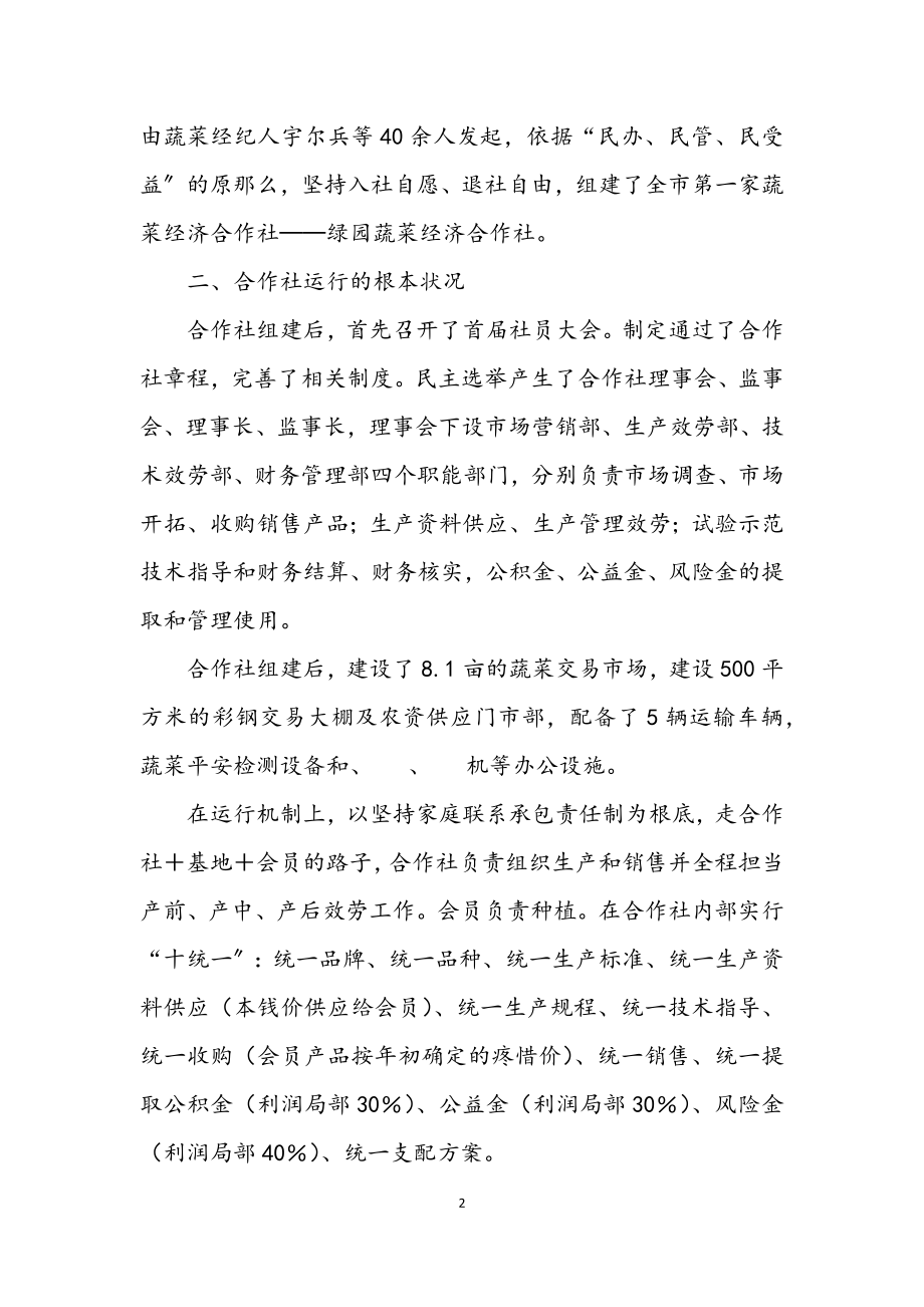 2023年绿园蔬菜经济调查报告.docx_第2页