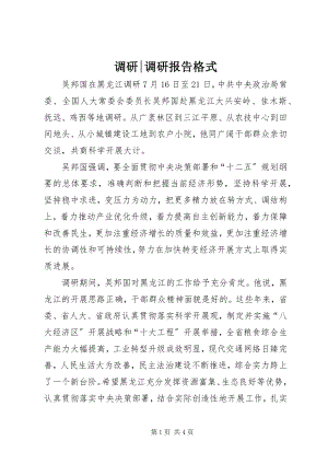 2023年调研调研报告格式.docx