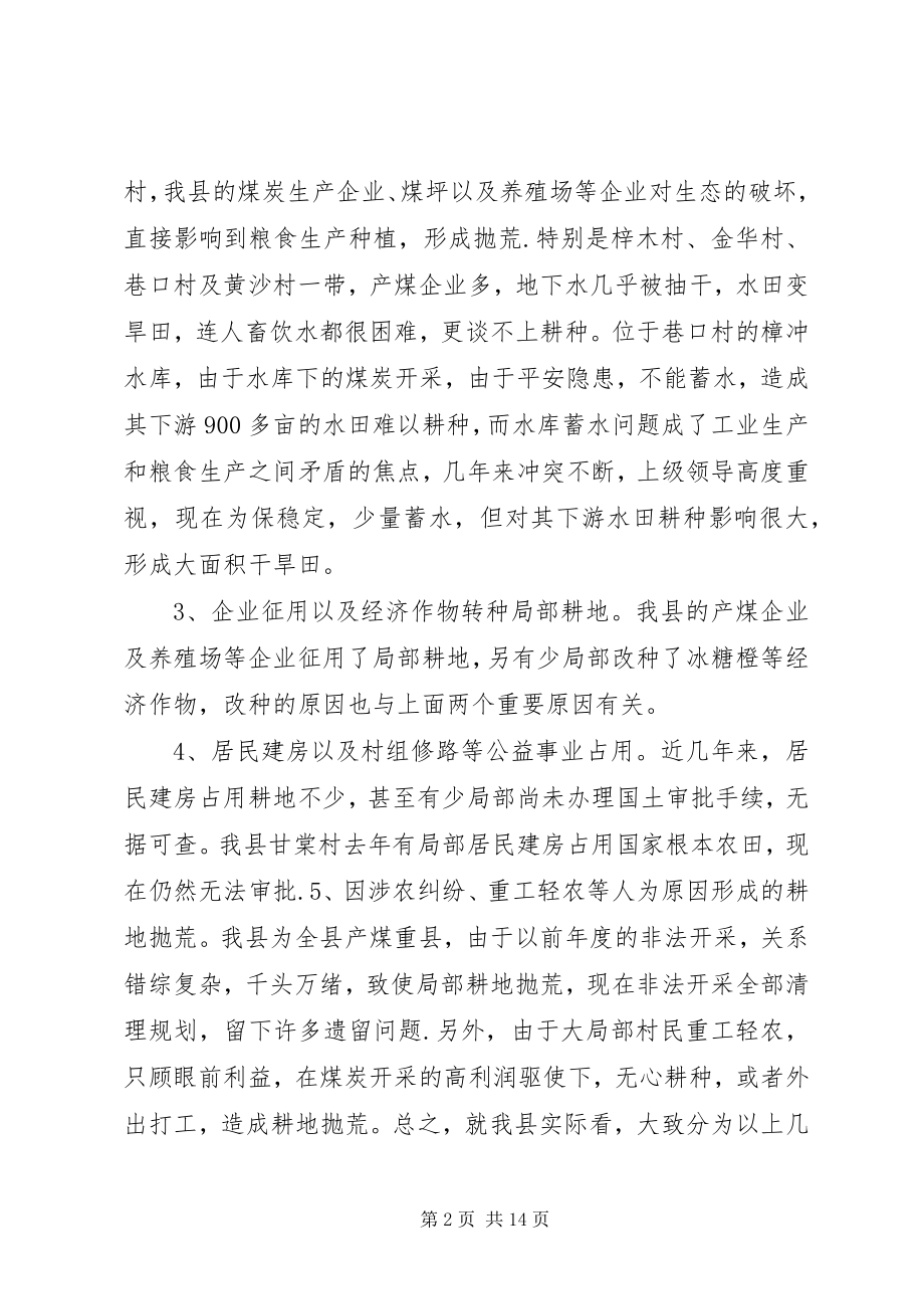 2023年解决耕地抛荒问题的调研报告抛荒耕地.docx_第2页