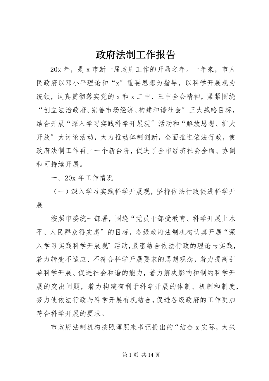 2023年政府法制工作报告.docx_第1页