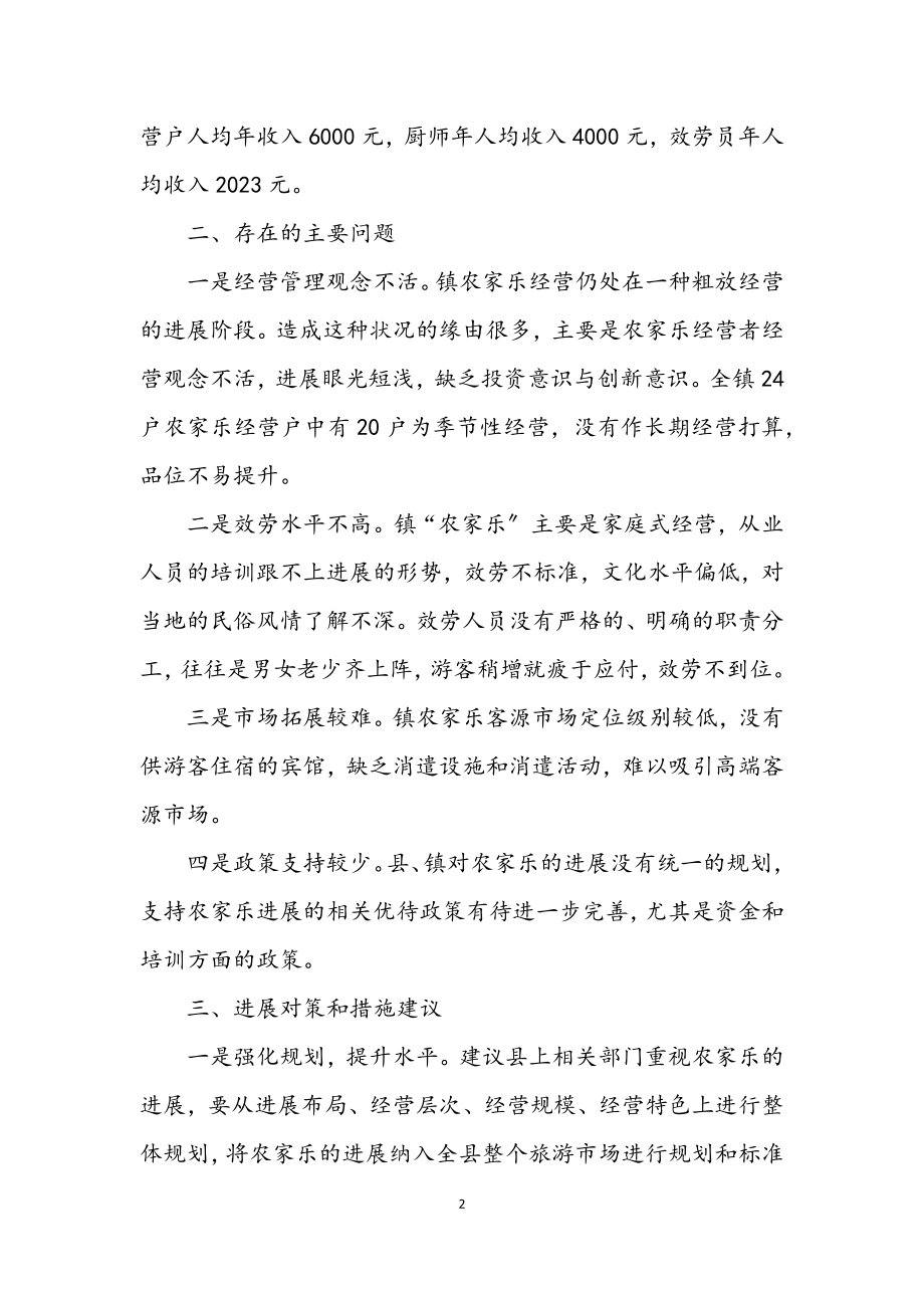 2023年镇农家乐发展调查报告.docx_第2页