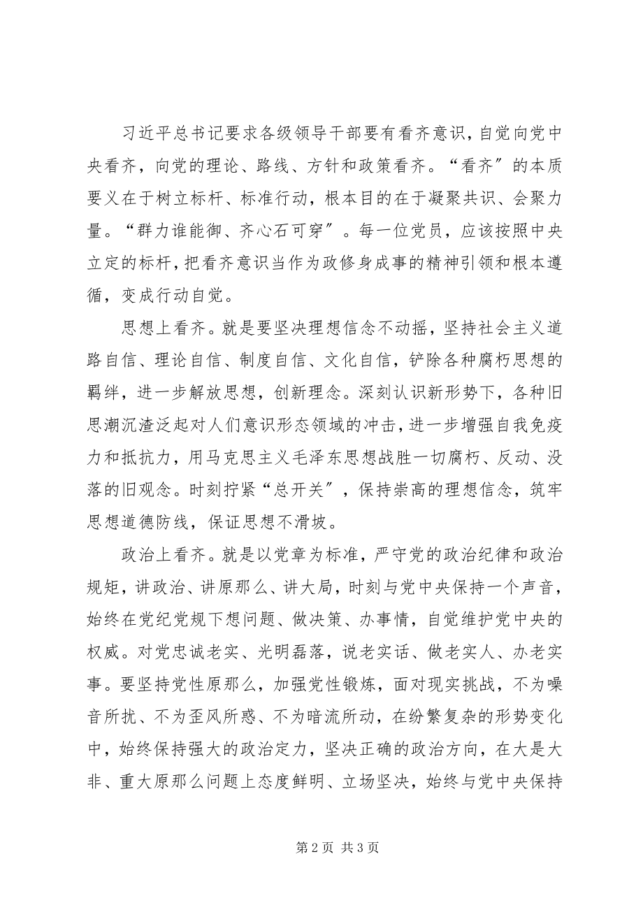 2023年讲看齐见行动心得报告.docx_第2页