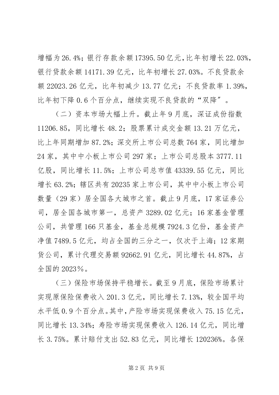 2023年市区金融业运行状况分析和来年工作安排.docx_第2页