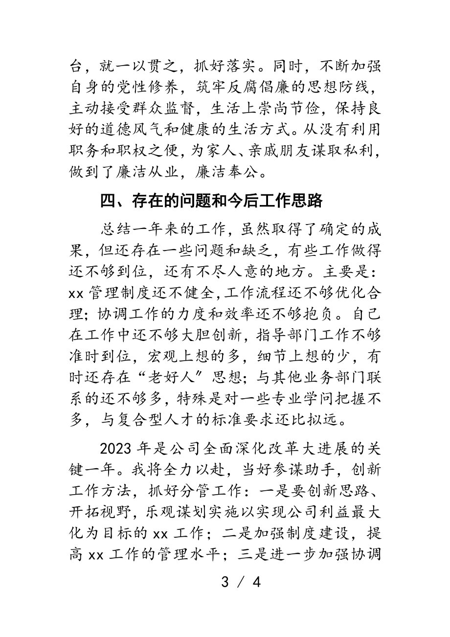 公司副总2023年述职述廉报告.doc_第3页