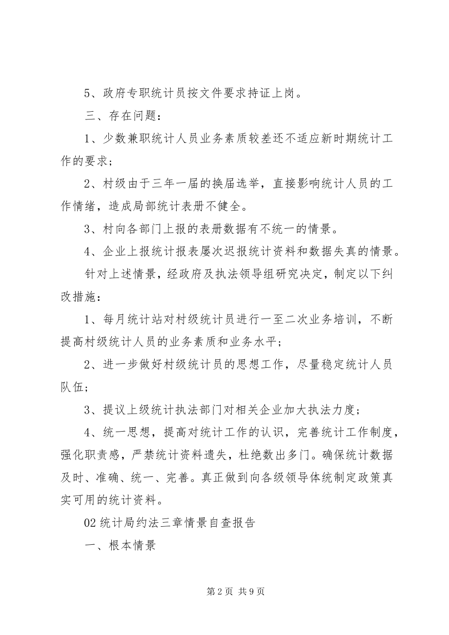 2023年统计工作自查报告4篇锦集.docx_第2页