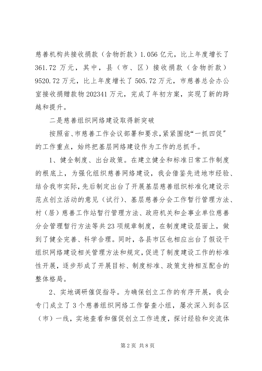 2023年市民政局党组副书记兼慈善总会常务副会长个人述职报告.docx_第2页