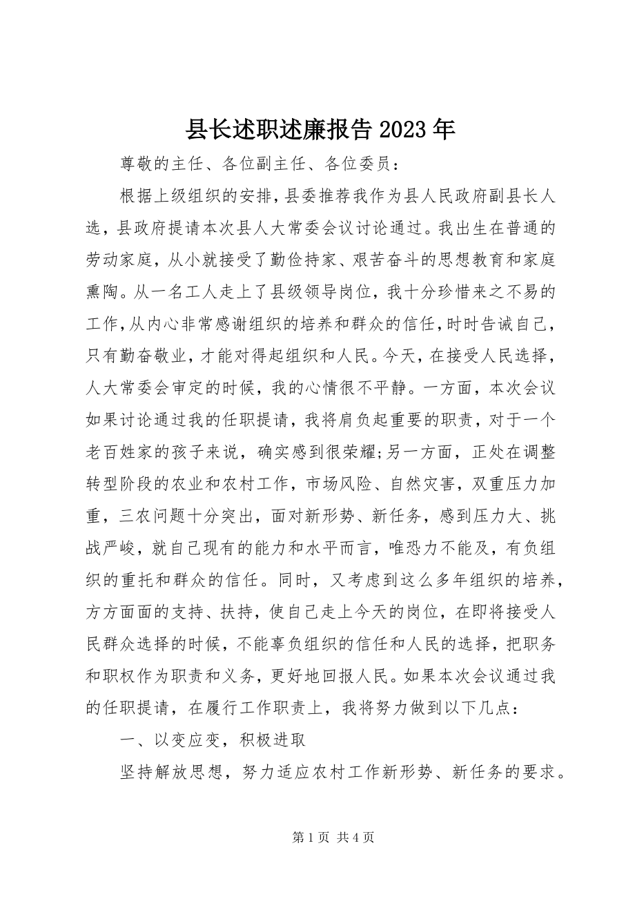 2023年县长述职述廉报告6.docx_第1页