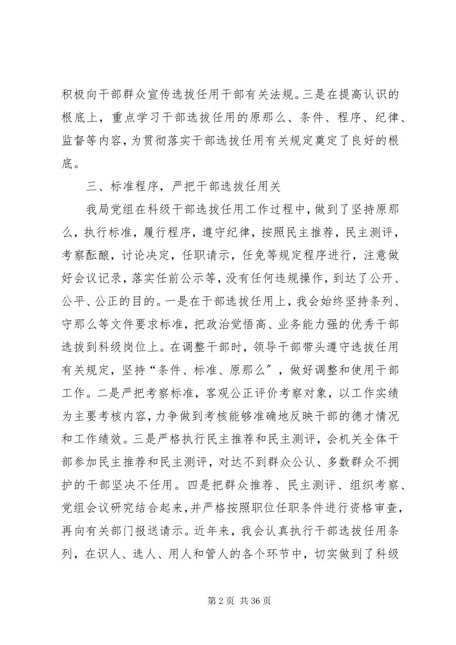 2023年贯彻落实干部选拔任用制度的报告.docx_第2页