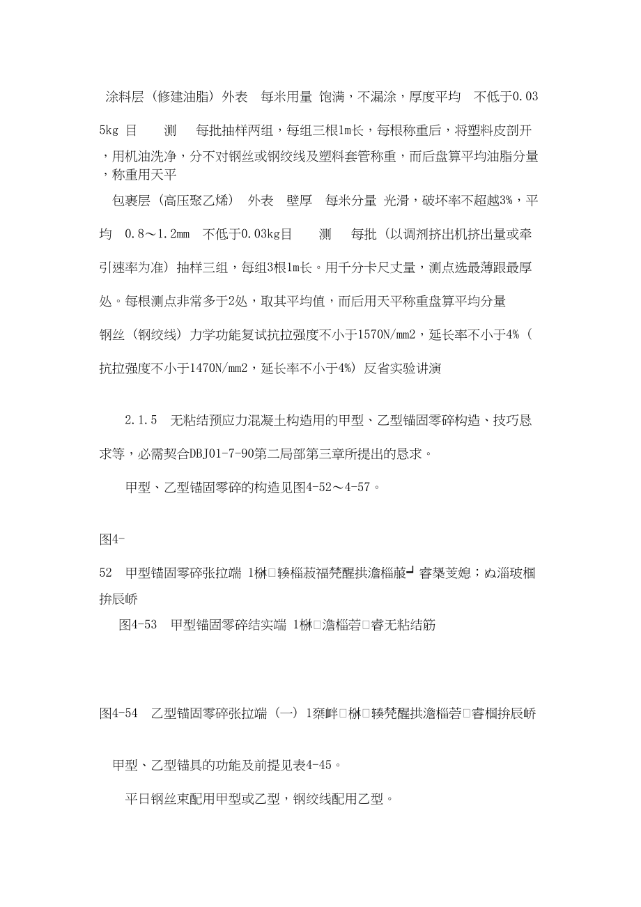 2023年建筑行业无粘结预应力筋工工艺标准4351996.docx_第2页