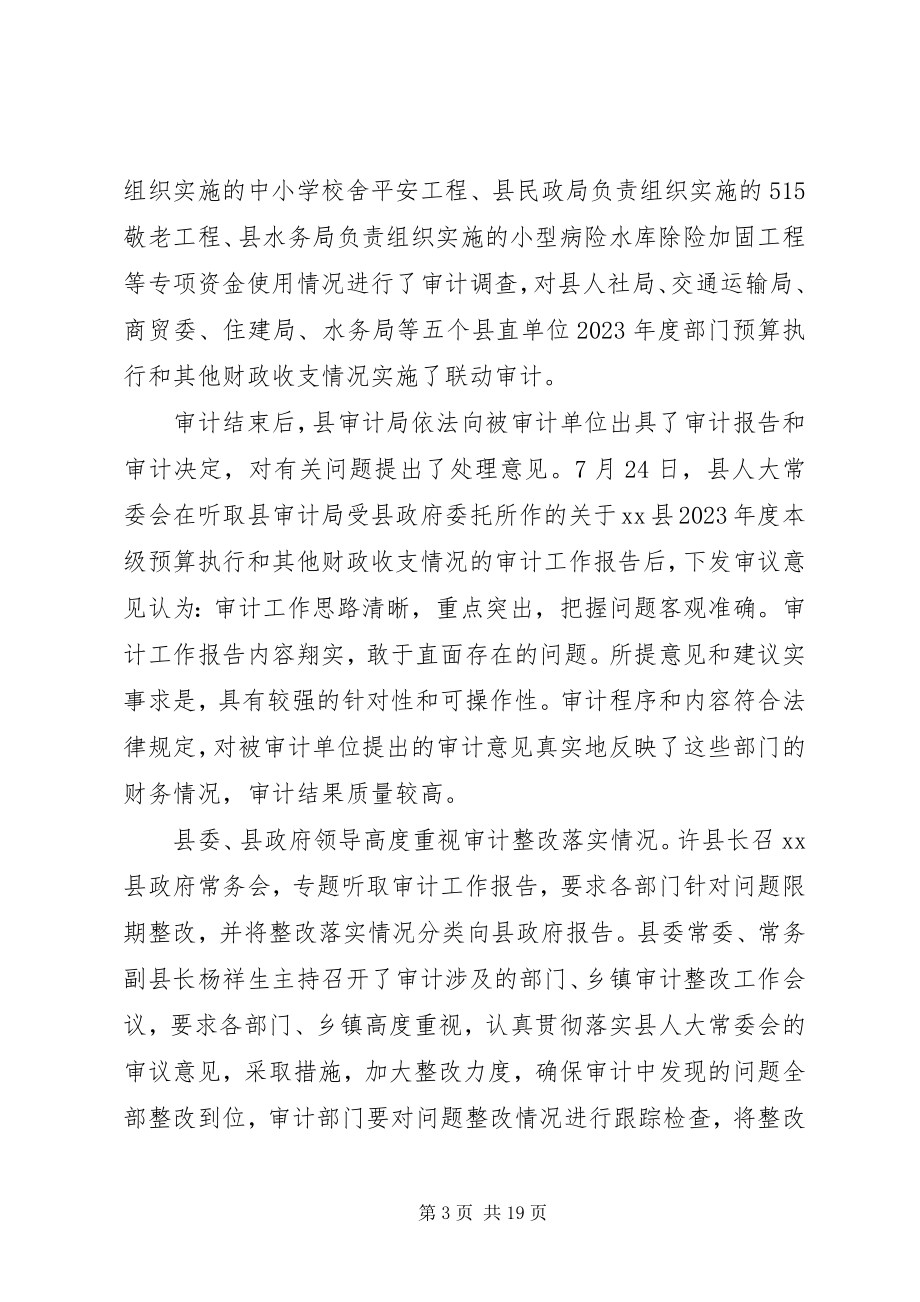 2023年县审计局工作报告材料.docx_第3页