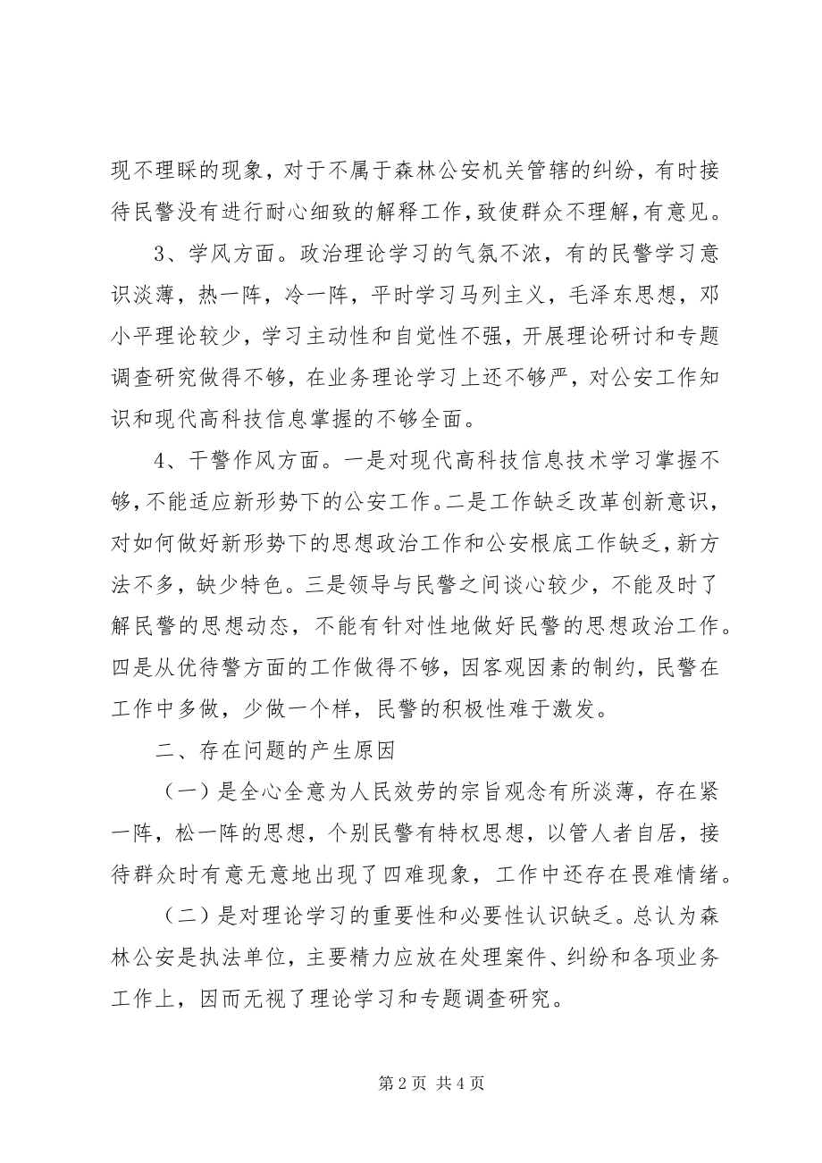 2023年民警纪律作风整顿自查报告.docx_第2页