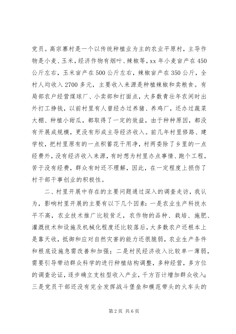 2023年高宗寨村发展规划调研报告.docx_第2页