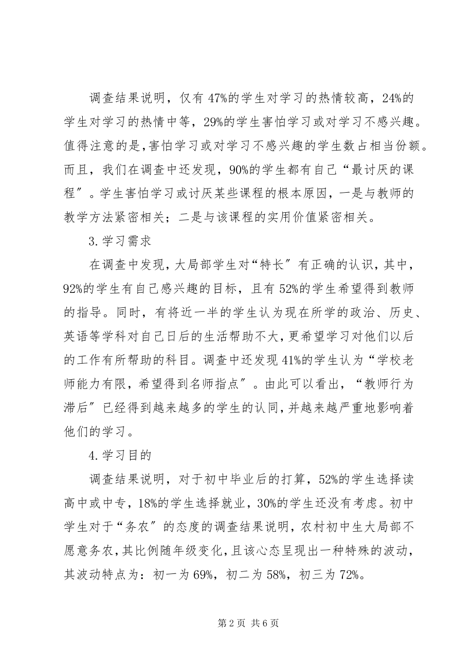 2023年学习心理与学习特点分析报告.docx_第2页