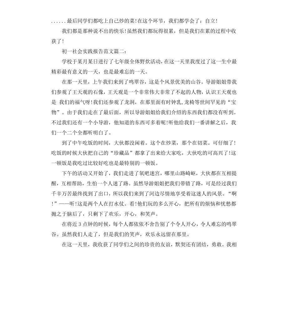 初中社会实践报告2019.docx_第2页