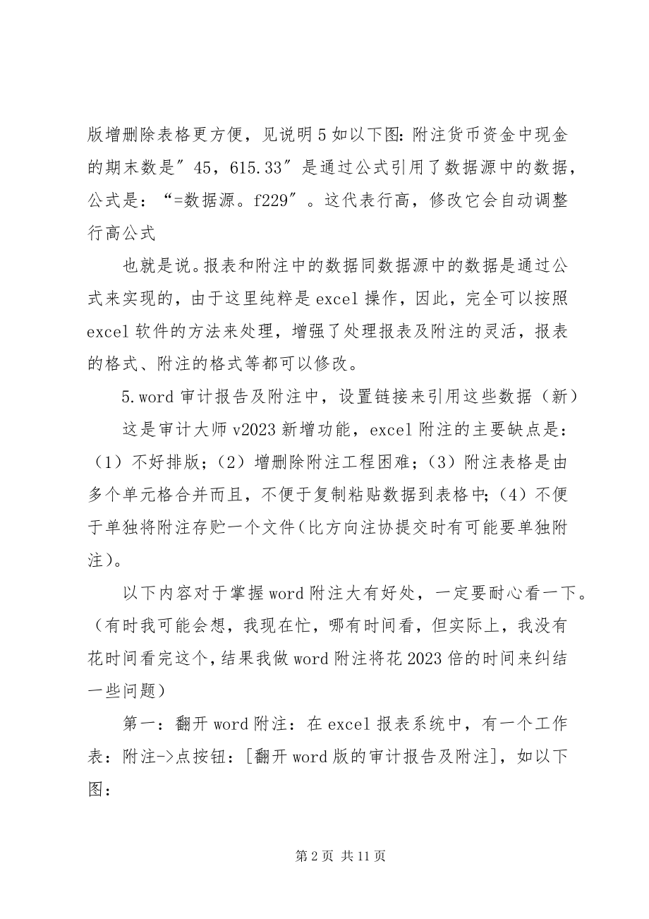 2023年生成审计报告及附注的方法.docx_第2页