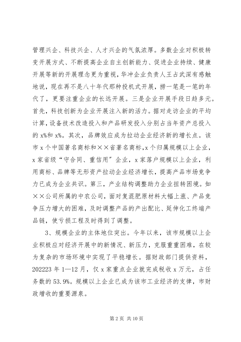 2023年工商局关于企业发展调研报告.docx_第2页