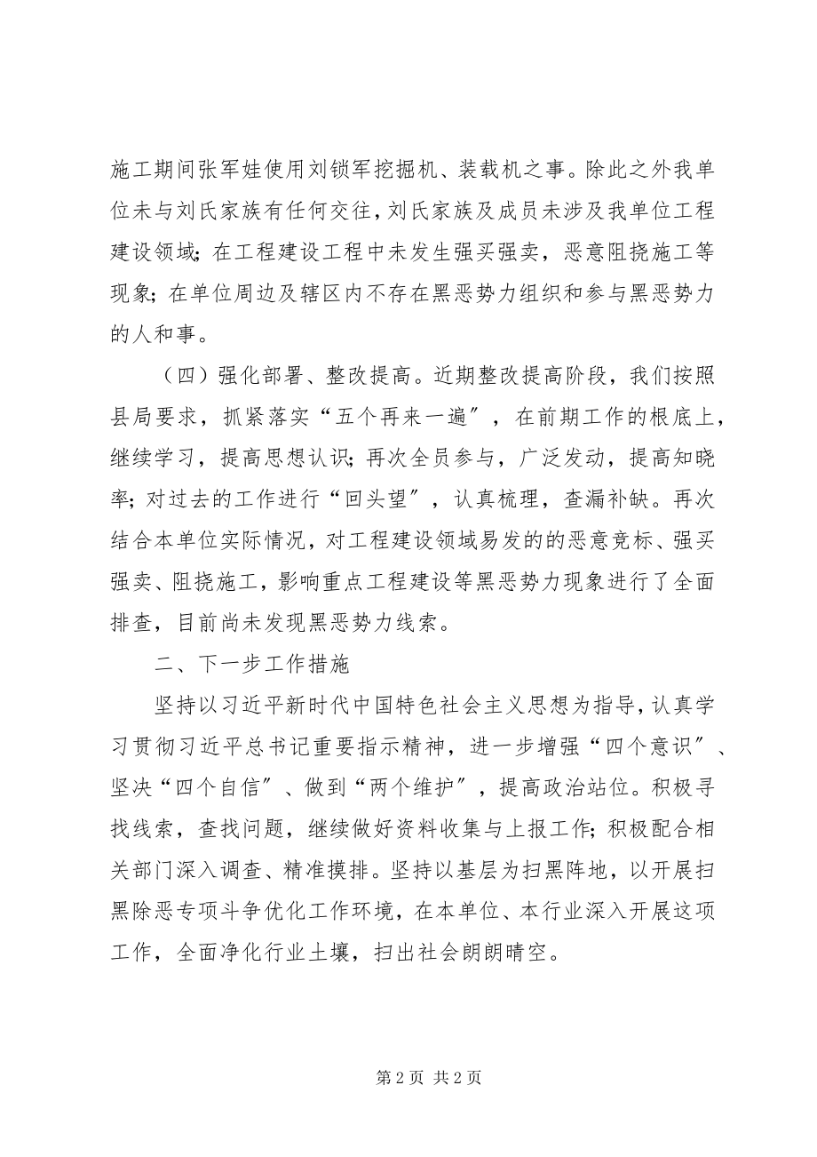 2023年开展扫黑除恶专项斗争自查整改的报告.docx_第2页