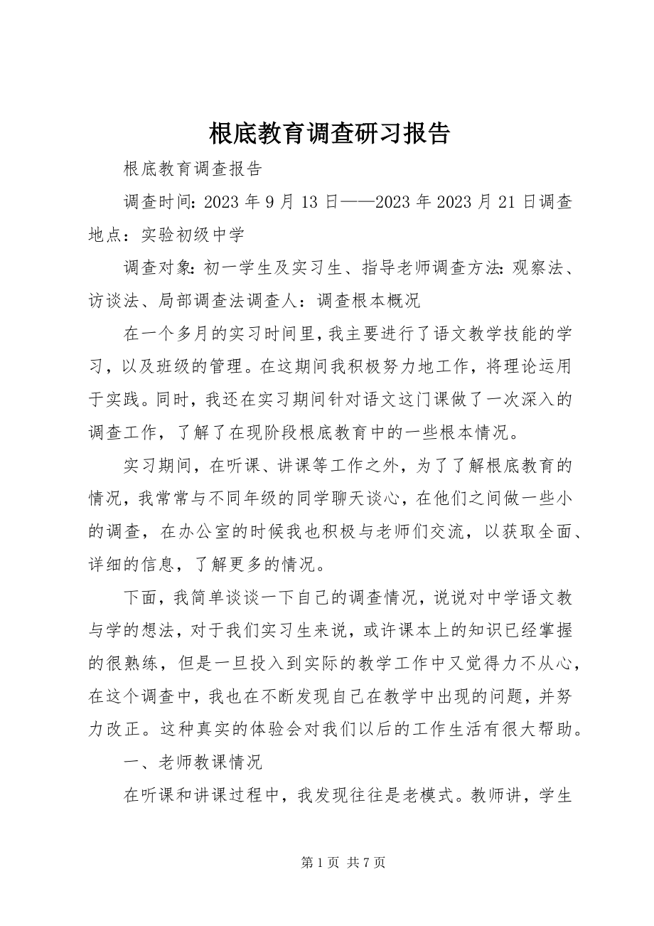 2023年基础教育调查研习报告.docx_第1页