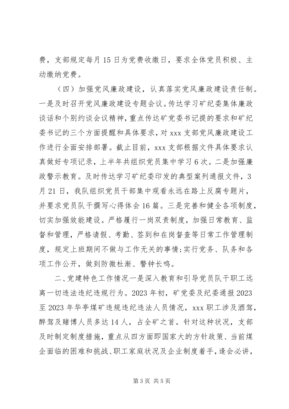 2023年国有企业党支部建设情况总结报告.docx_第3页