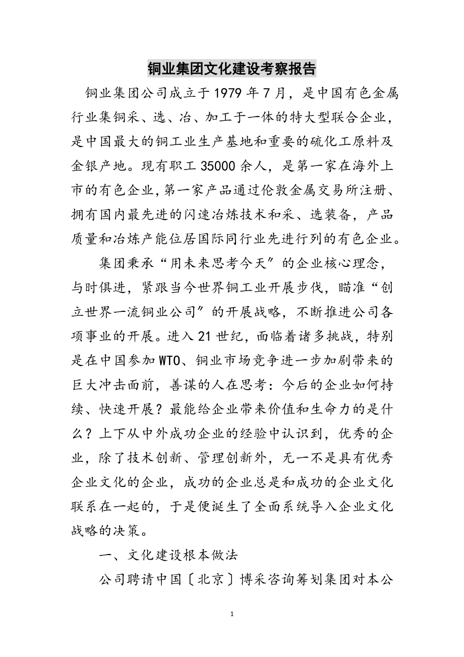 2023年铜业集团文化建设考察报告范文.doc_第1页