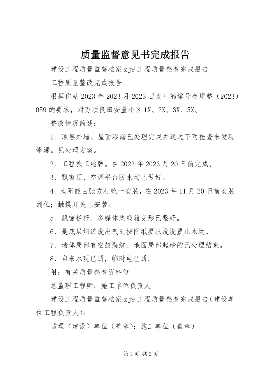 2023年质量监督意见书完成报告.docx_第1页