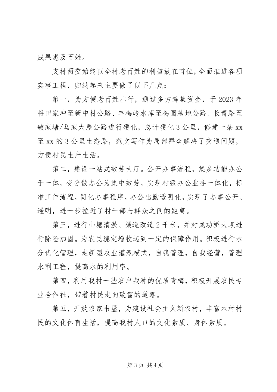 2023年某村两委班子述职述廉报告.docx_第3页