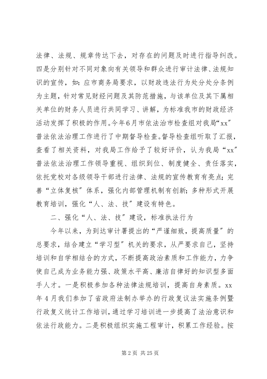 2023年审计法规科述职述廉工作报告.docx_第2页