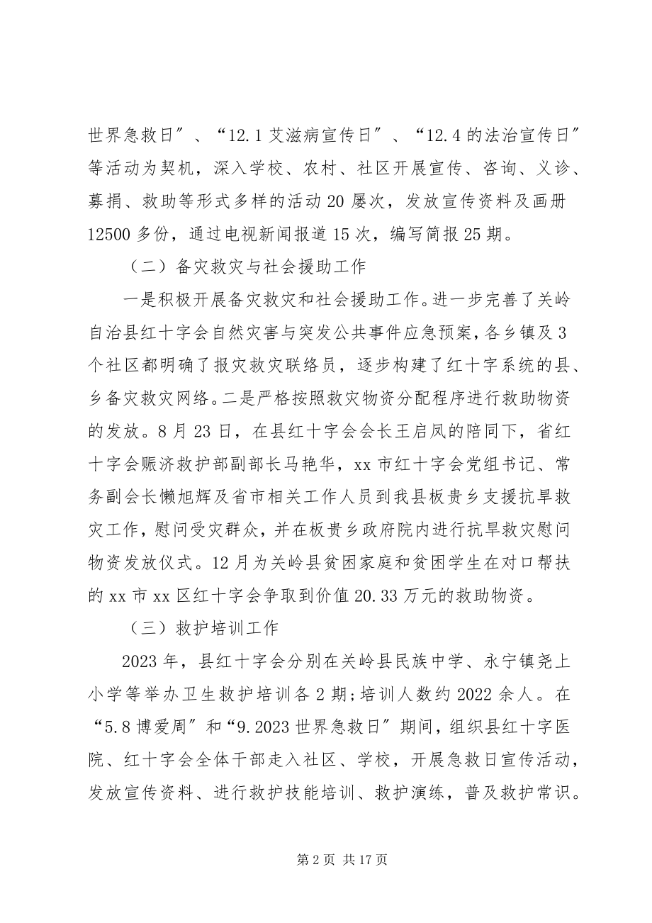 2023年县红十字会年度工作总结报告.docx_第2页