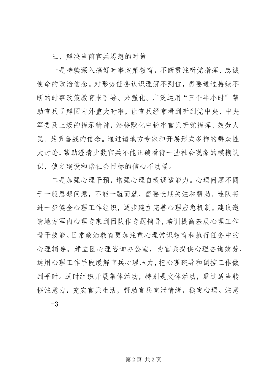 2023年消防官兵思想分析的报告.docx_第2页