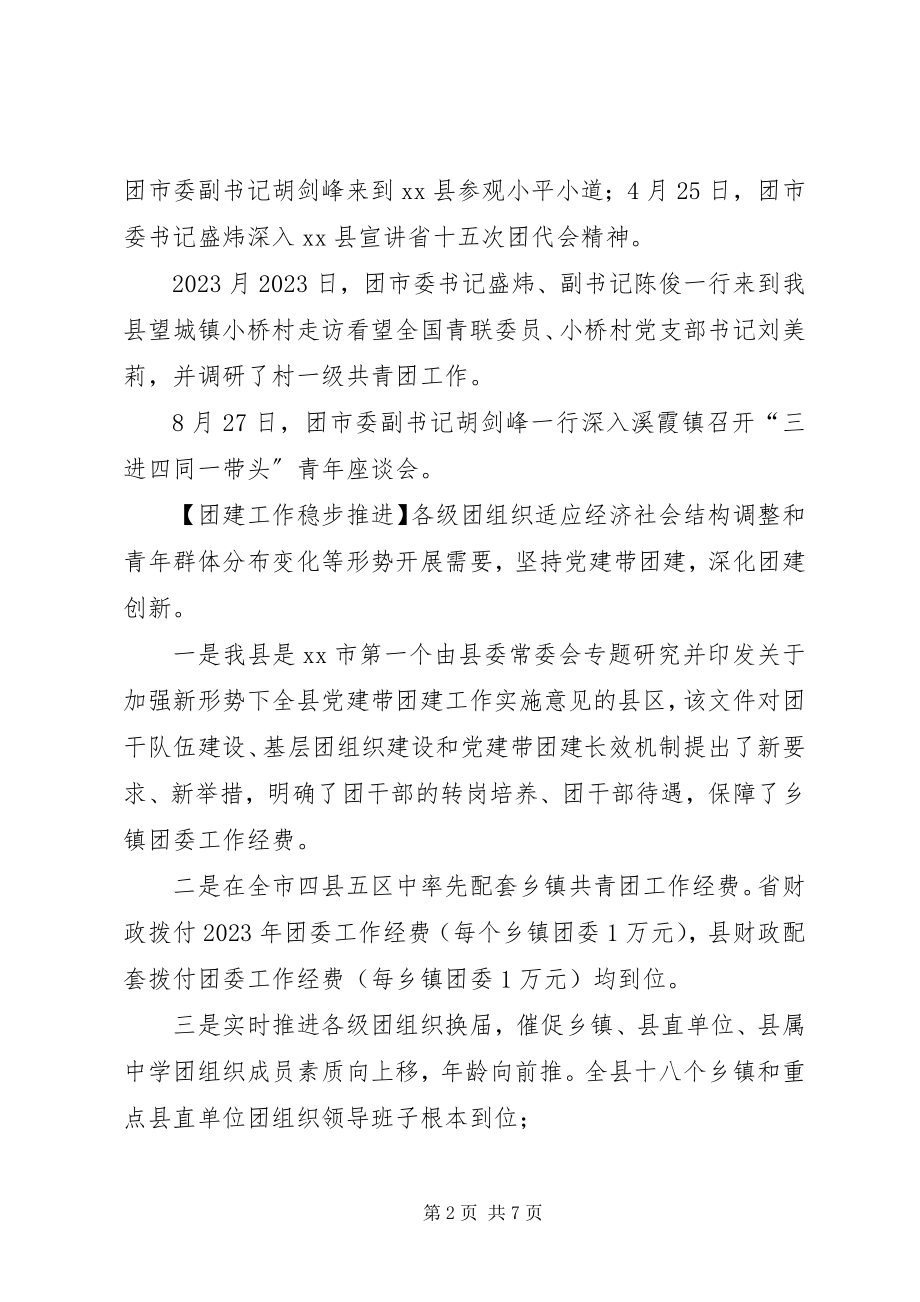 2023年县共青团委工作报告.docx_第2页