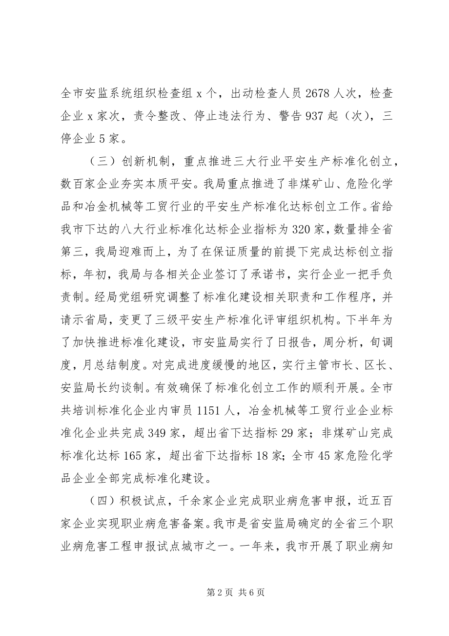 2023年市安监局终工作总结报告.docx_第2页