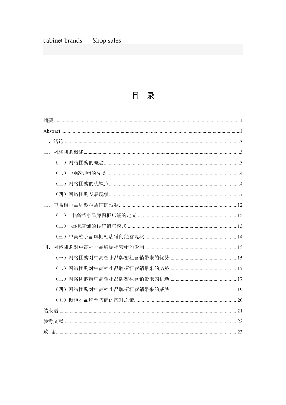 探析网络团购对中高档小品牌橱柜店铺销售的影响分析研究市场营销专业.doc_第3页