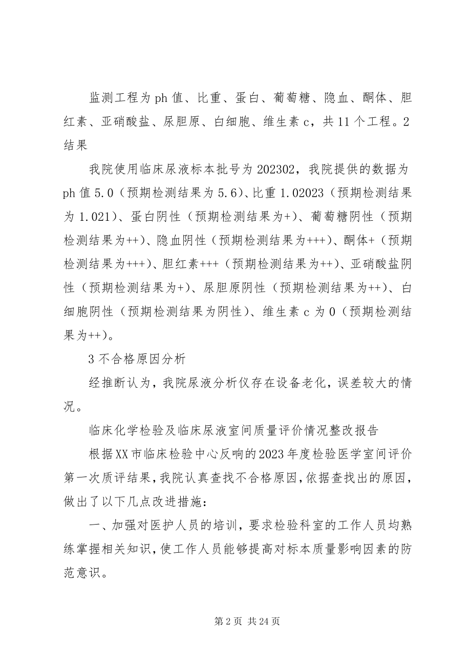 2023年室间质量评价结果分析及整改.docx_第2页