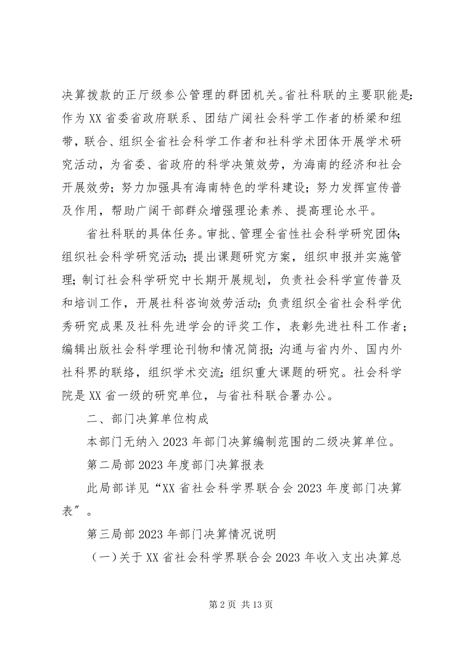 2023年海南文联部门决算报告.docx_第2页