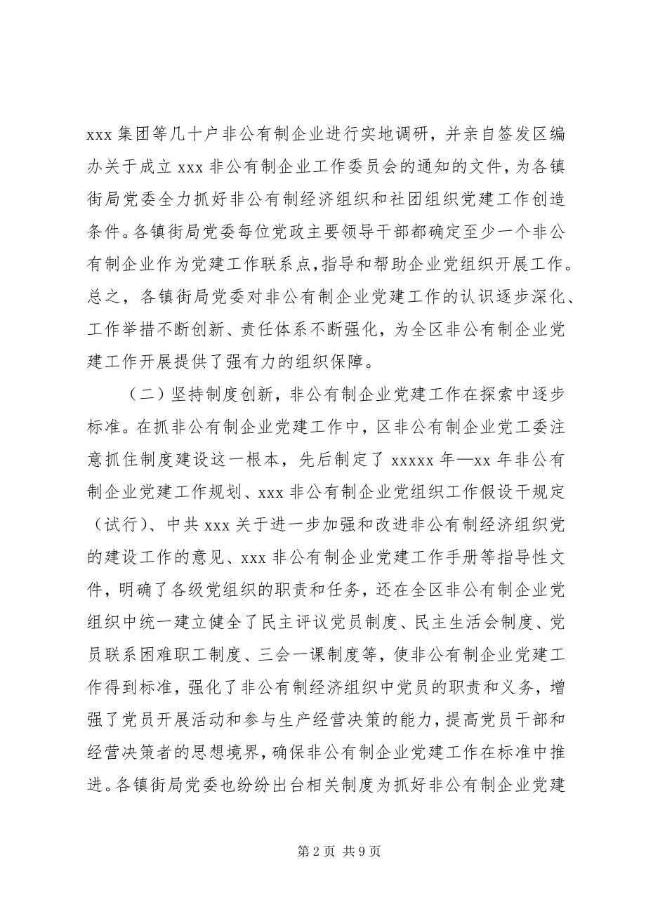 2023年非公有制经济组织党建工作的调研报告.docx_第2页