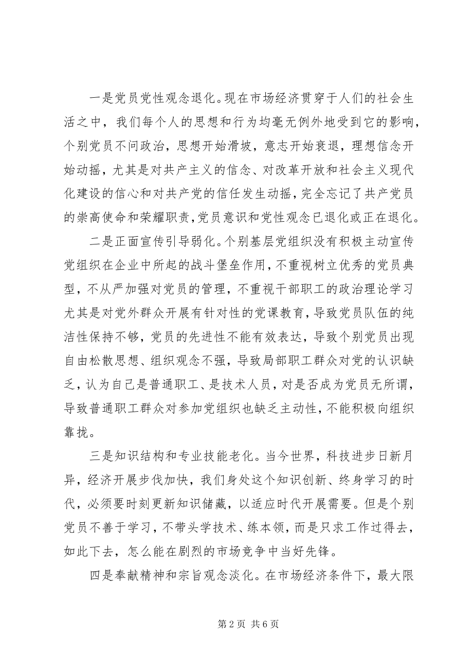 2023年集团公司党员队伍建设情况调研报告.docx_第2页