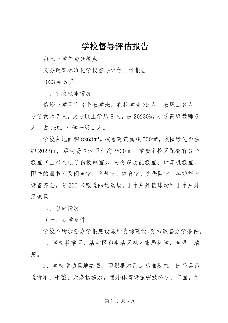 2023年学校督导评估报告.docx_第1页